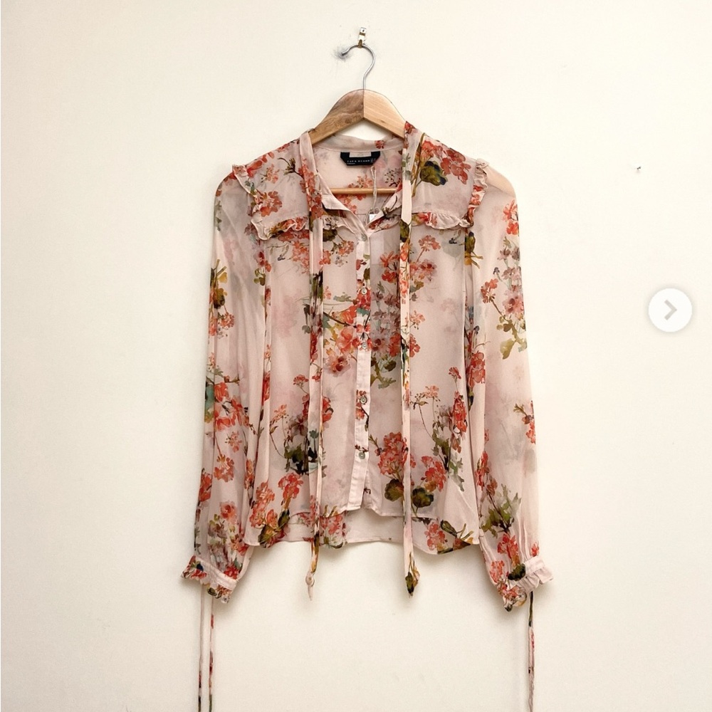 ZARA Floral Print blouse